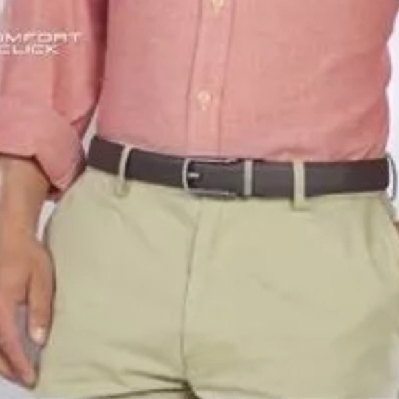 COMFORT CLICKS ADJUSTABLE RACHET STYLE BLACK BELT SILVER BUCKLE MENSWEAR MEN OS - Picture 16 of 16